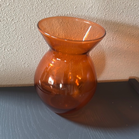 Other - $4 bundled - Amber Glass Vase